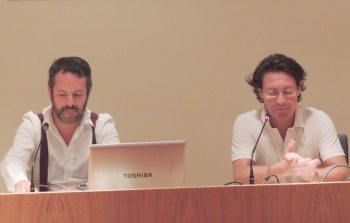 Giacomo Prati e Marco candida presidente dell'associazione "Il Leone e la Rosa" 