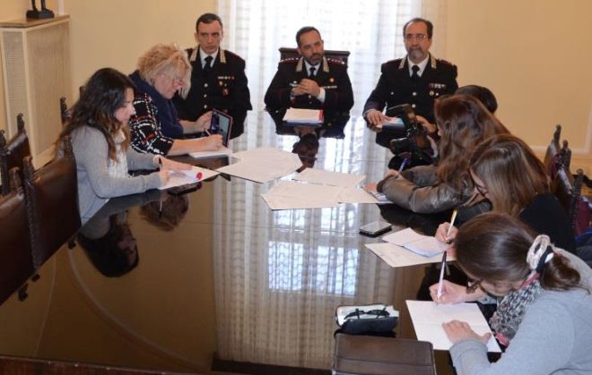 Un momento della conferenza stampa