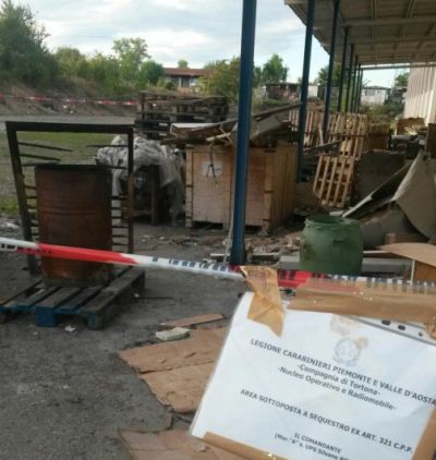 Un'immagine della discarica