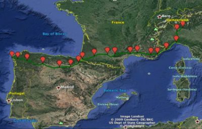 L'itinerario del viaggio