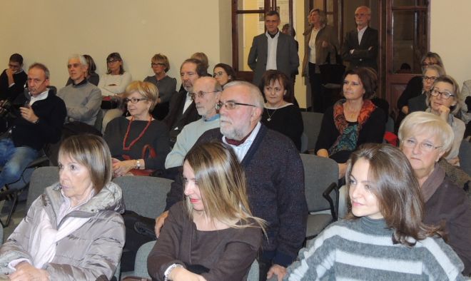 Il pubblico presente all'inaugurazione