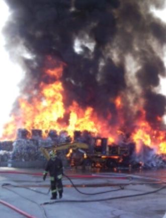 incendio discarica alessandria -I