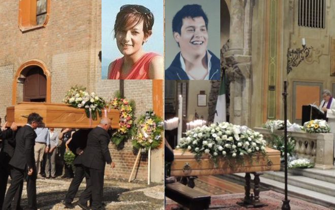 Migliaia di persone accomunate dal dolore a dare l’ultimo saluto ad Annalisa e Riccardo