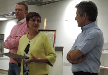 Tanta  gente all’inaugurazione della mostra di Fabrizio Falchetto a Viguzzolo aperta anche nel week end