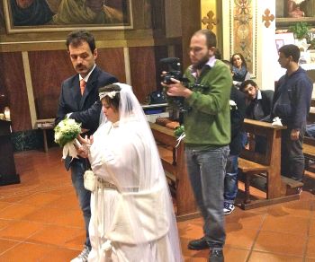I disabili tortonesi girano un cortometraggio nella chiesa di San Michele