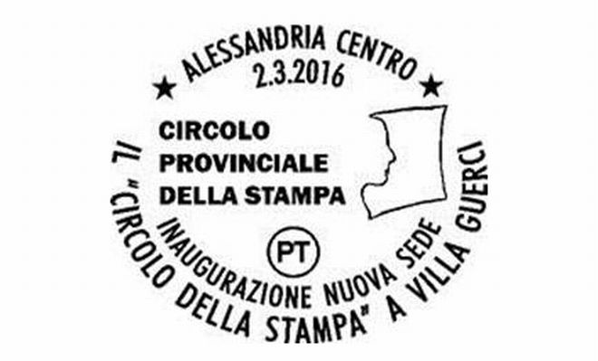 Un annullo filatelico per l’inaugurazione del circolo provinciale della stampa