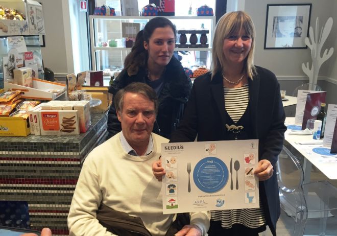 Una tovaglietta-mappa per aiutare i disabili di Alessandria