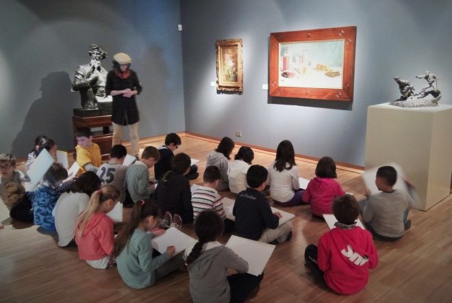 Gli alunni della Salvo D’acquisto alla Pinacoteca della Fondazione