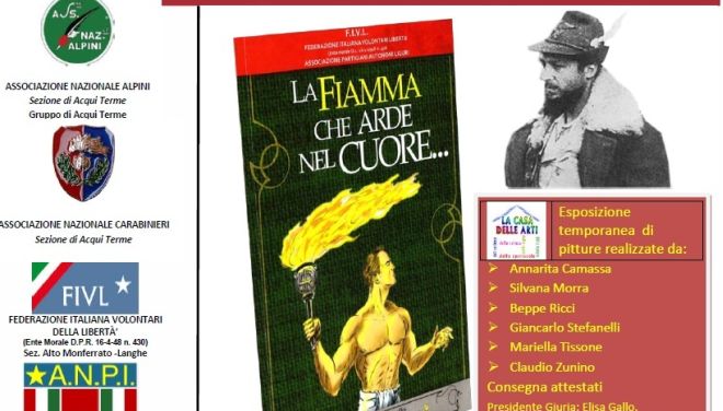 Ad Acqui si presenta il libro “La Fiamma che arde nel cuore” di Antonio Rossello