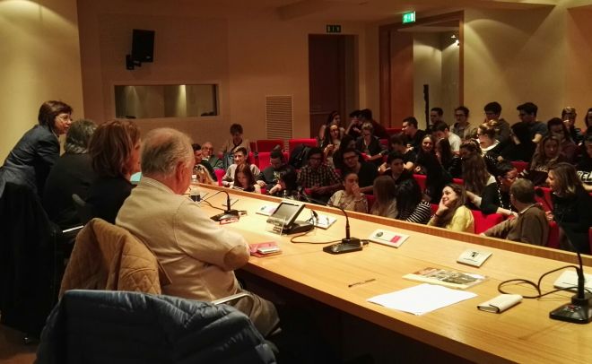 Marconi e Carbone alla conferenza “ Società inclusiva” presso la sala della Fondazione C.R.T.