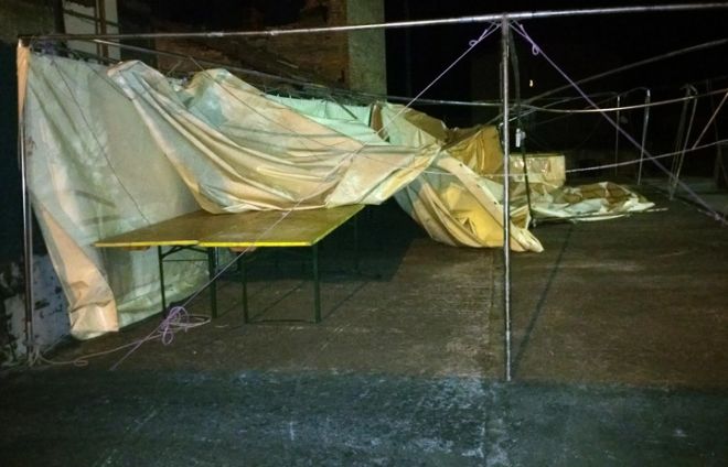 I danni del vento a Castellar Ponzano