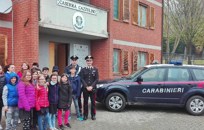 Vignale, gli alunni della Primaria in visita alla caserma dei Carabinieri