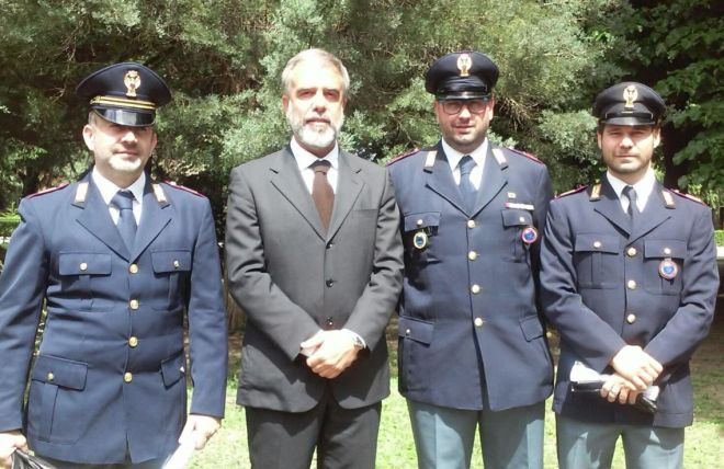 Tre poliziotti tortonesi premiati dalla Questura, sono Arbusti, Rolandi e Stefanelli