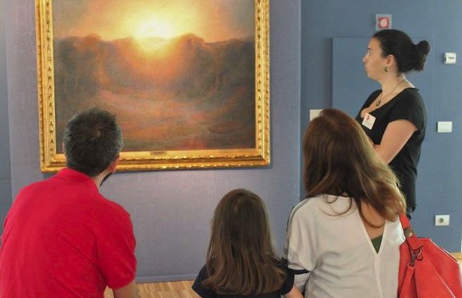 Bambini e genitori in visita alla Pinacoteca della Fondazione per l’ultimo appuntamento del “Divisionismo in famiglia”