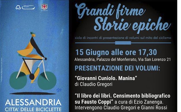 Ad Alessandria presentato il libro sul ciclista tortonese Giovanni Cuniolo Manina