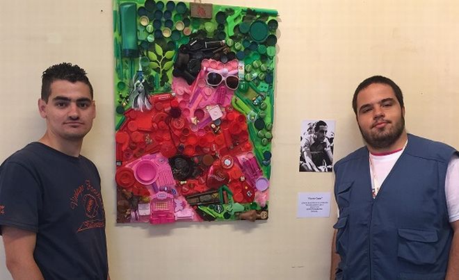 Gli studenti del Marconi trasformano i rifiuti in arte