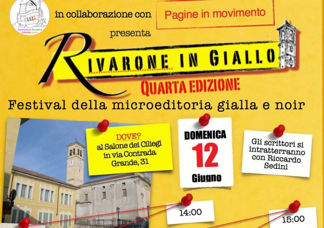 Domenica c’é Rivarone in Giallo, festival della microeditoria gialla e noir