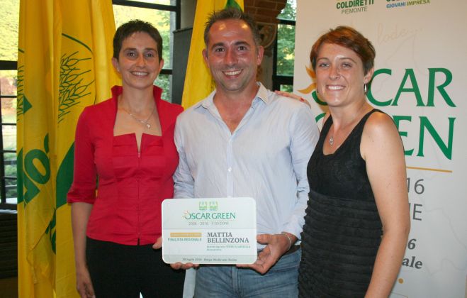Al tortonese Mattia Bellinzona il premio regionale Oscar Green 2016