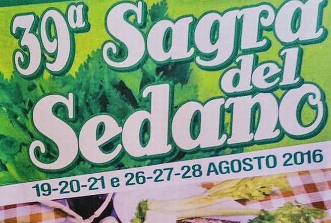 Al via venerdì 19 agosto la 39° edizione della Sagra del Sedano di Alluvioni Cambió.