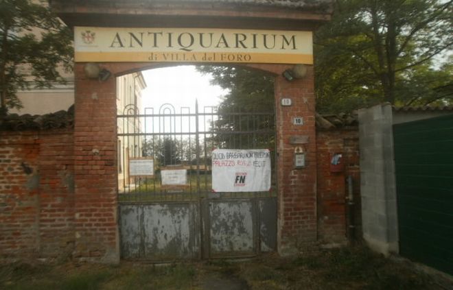 Alessandria, Forza Nuova sollecita la ristrutturazione di Villa del Foro