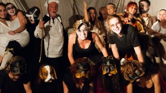 Le Baccanti di Euripide per il saggio finale adulti di Officina del Banchéro di Taggia