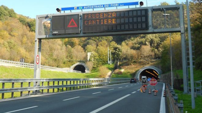 I cantieri della settimana sull’autostrada dei fiori