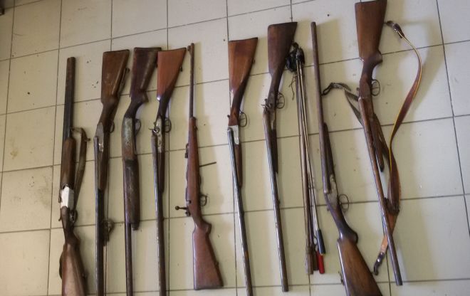 I carabinieri di Alessandria trovano 9 fucili in un cespuglio in via Teresa Michel