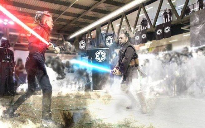 Ad Alessandria due spettacoli di jedi generation, show coreografico di combattimento con spada laser