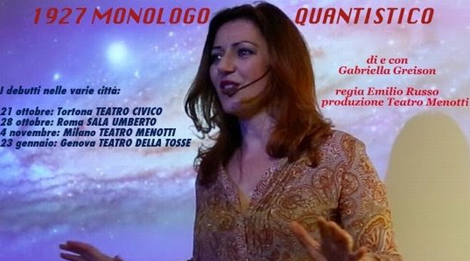 Venerdì a Tortona si apre la stagione teatrale con una prima nazionale: “1927 Monologo Quantistico”