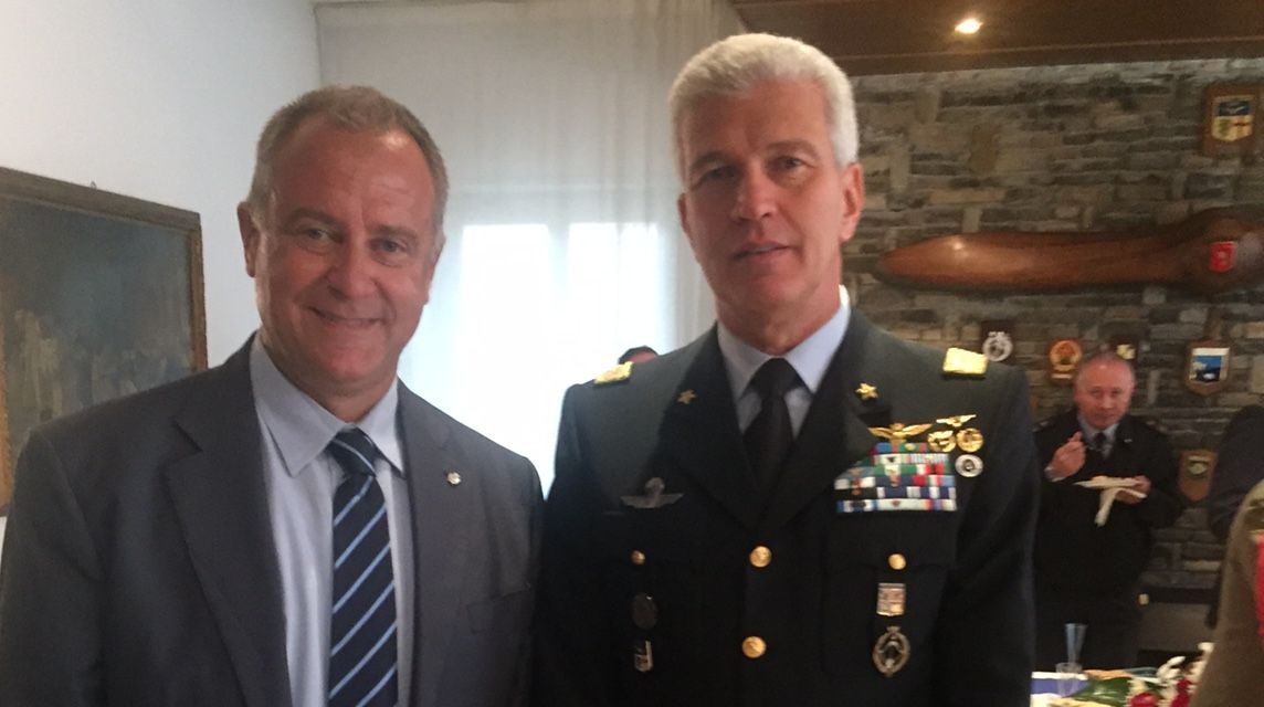 Imperia presente alla riunione dell’aeronautica militare a Capo Mele col presidente del Consiglio