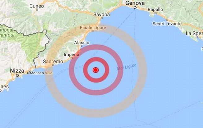 Due scosse di terremoto in mare avvertite nel Golfo Dianese, ma senza danni. L’avete sentito? Scriveteci
