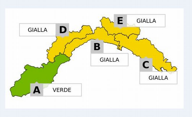 Maltempo, cessato allarme per la provincia di Imperia