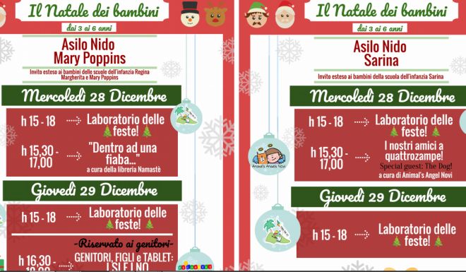 Mercoledì  28 e giovedì 29 gli asili nido di Tortona aprono in via straordinaria per…..