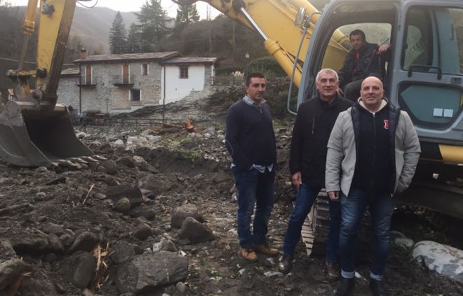 L’assessore regionale Gianni Berrino fa un sopralluogo nell’entroterra sanremese per fare il punto sui lavori