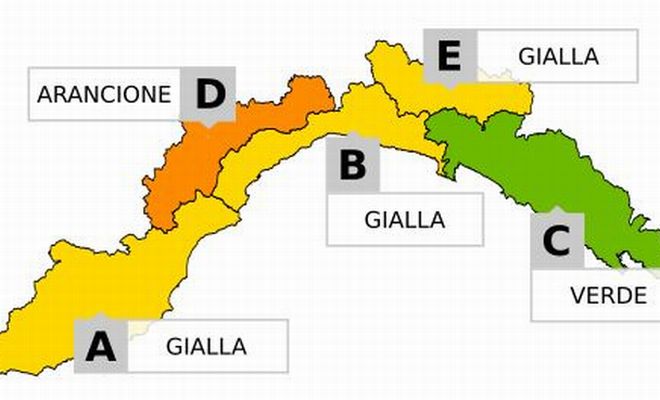 Allerta neve nell’entroterra della provincia di Imperia