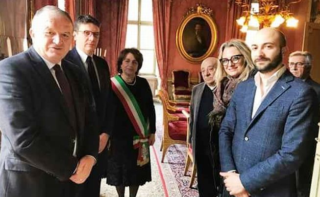 Il vice-ministro degli interni abanese in visita a Casale Monferrato