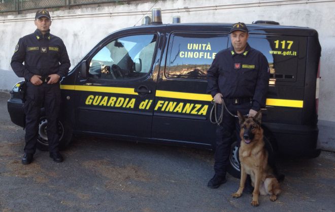 Ventimiglia, il cane Zaffo “fiuta” le parti intime della donna con dentro 7 ovuli e interviene la Finanza che l’arresta