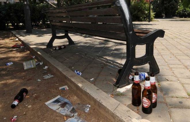 Degrado ai giardini toscanini di Imperia