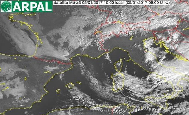 Molto freddo in arrivo anche in Liguria, sabato possibile un po’ di nevischio. Montegrosso Pian Latte località più fredda della Liguria