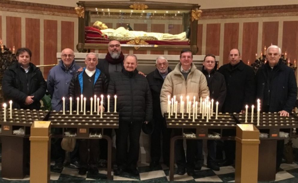 Un gruppo di sacerdoti da Biella in visita al Santuario della madonna della Guardia di Tortona