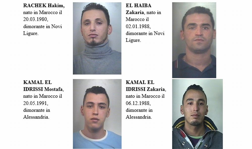 Novi Ligure centro di smistamento della droga.Banda di marocchini arrestata dai Carabineri