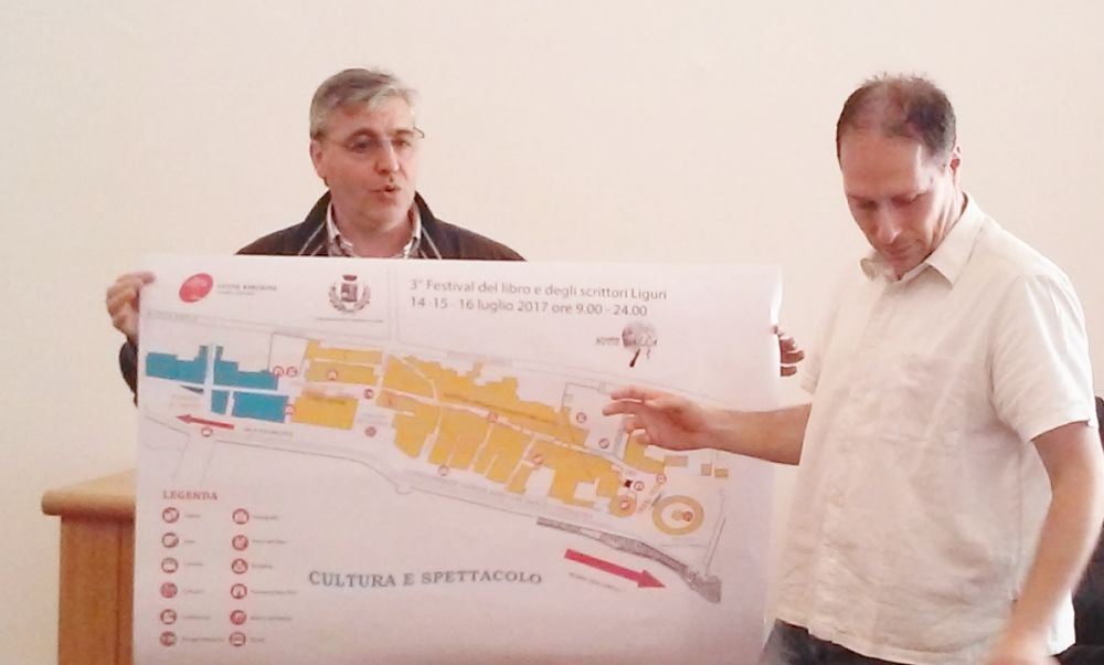 Il dianese Luca Valentini coordina il Festival del Libro, presentato da Angelo Giudici di Atene edizioni in programma a luglio