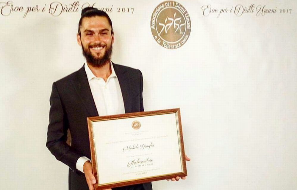Taggia, Michele Graglia premiato come  “Ambasciatore dei diritti umani”