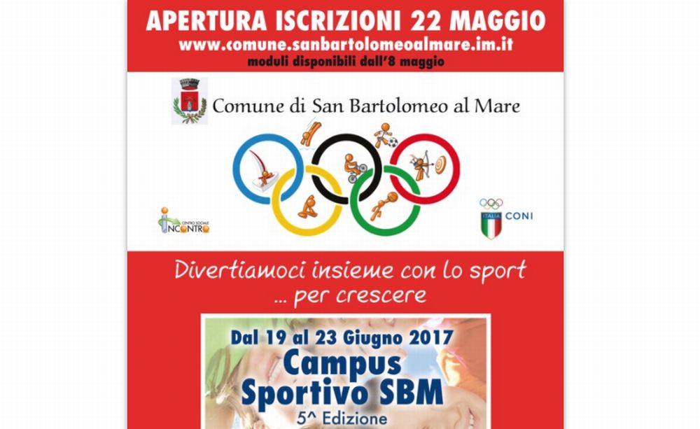 A San Bartolomeo aperte le iscrizioni per il maxi evento sportivo che vedrà protagonisti i giovani locali
