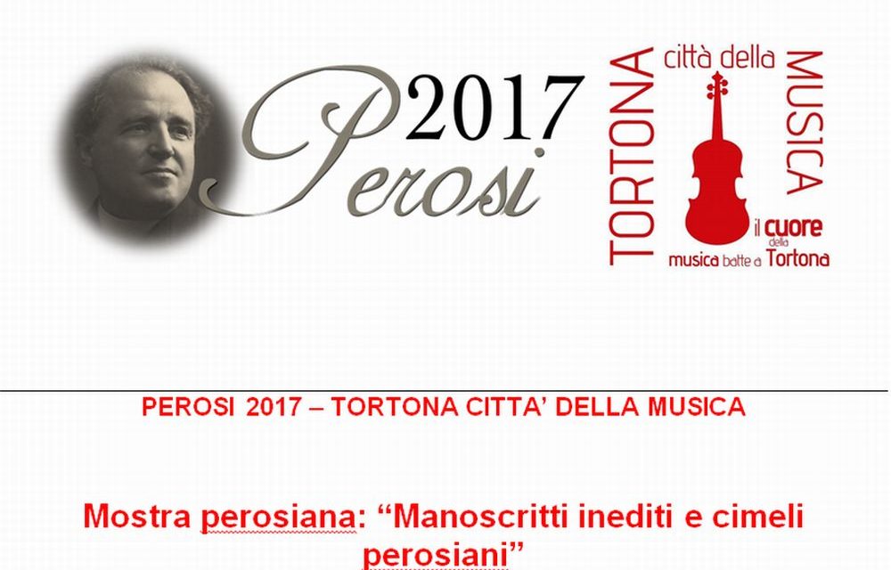 Sabato al Museo Diocesano di Tortona si inaugura un’ importante mostra sui cimeli di Lorenzo Perosi