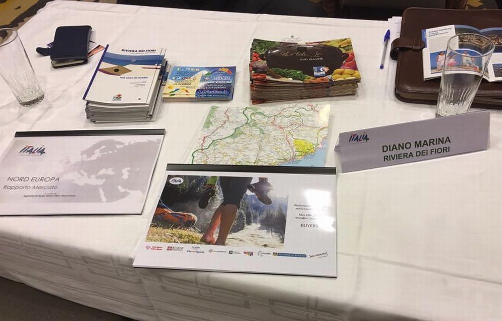 Depliant, brochure e tante parole in inglese hanno fatto conoscere Diano Marina agli svedesi