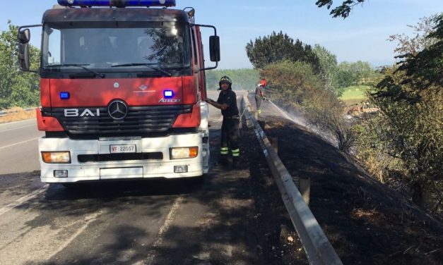 Pomeriggio di fuoco per i Vigili del Fuoco di Tortona