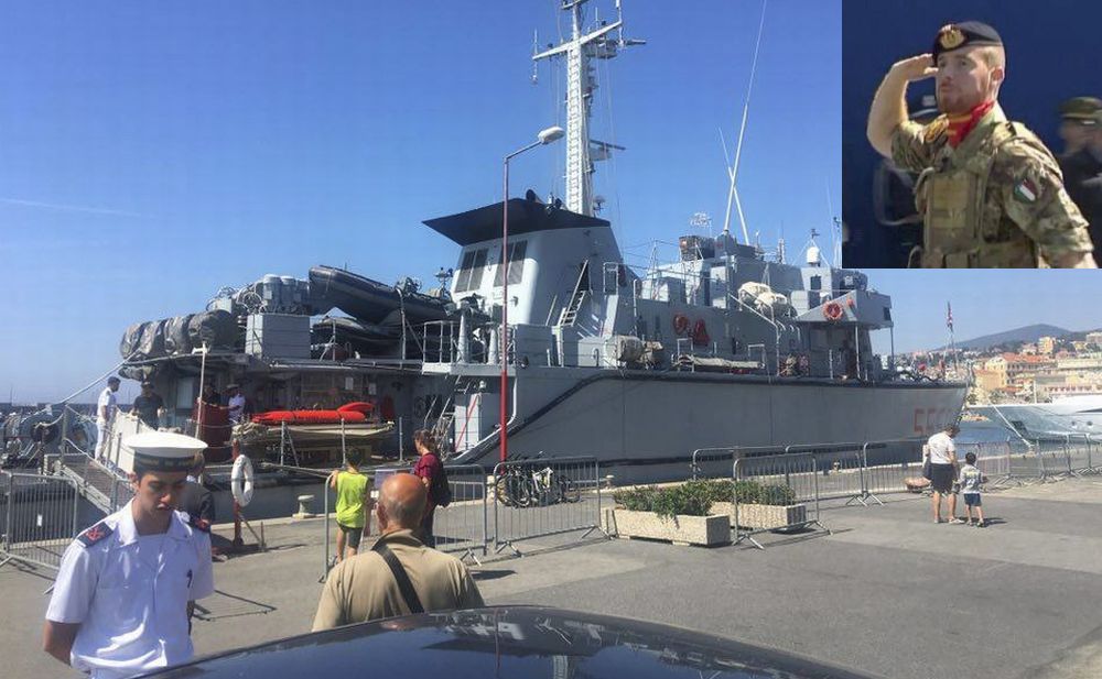 A Sanremo è arrivata una nave militare che si può visitare. E’ comandata dal sanremese Daniele D’Alessio/Le immagini
