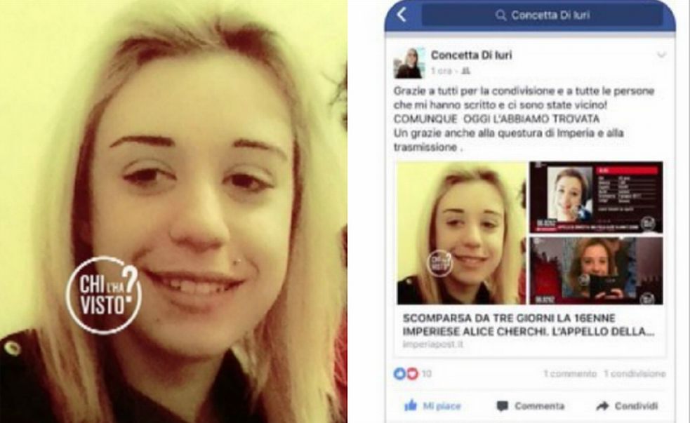 La Polizia di Imperia ritrova la giovane 16enne scomparsa: era in Lombardia e non rispondeva al telefono