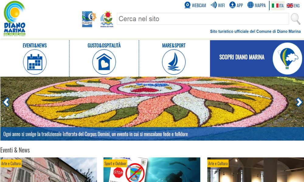 Ecco il nuovo sito turistico ufficiale di Diano marina, c’è di tutto: ospitalità divertimenti, attrazioni, social e altro. Scopritelo